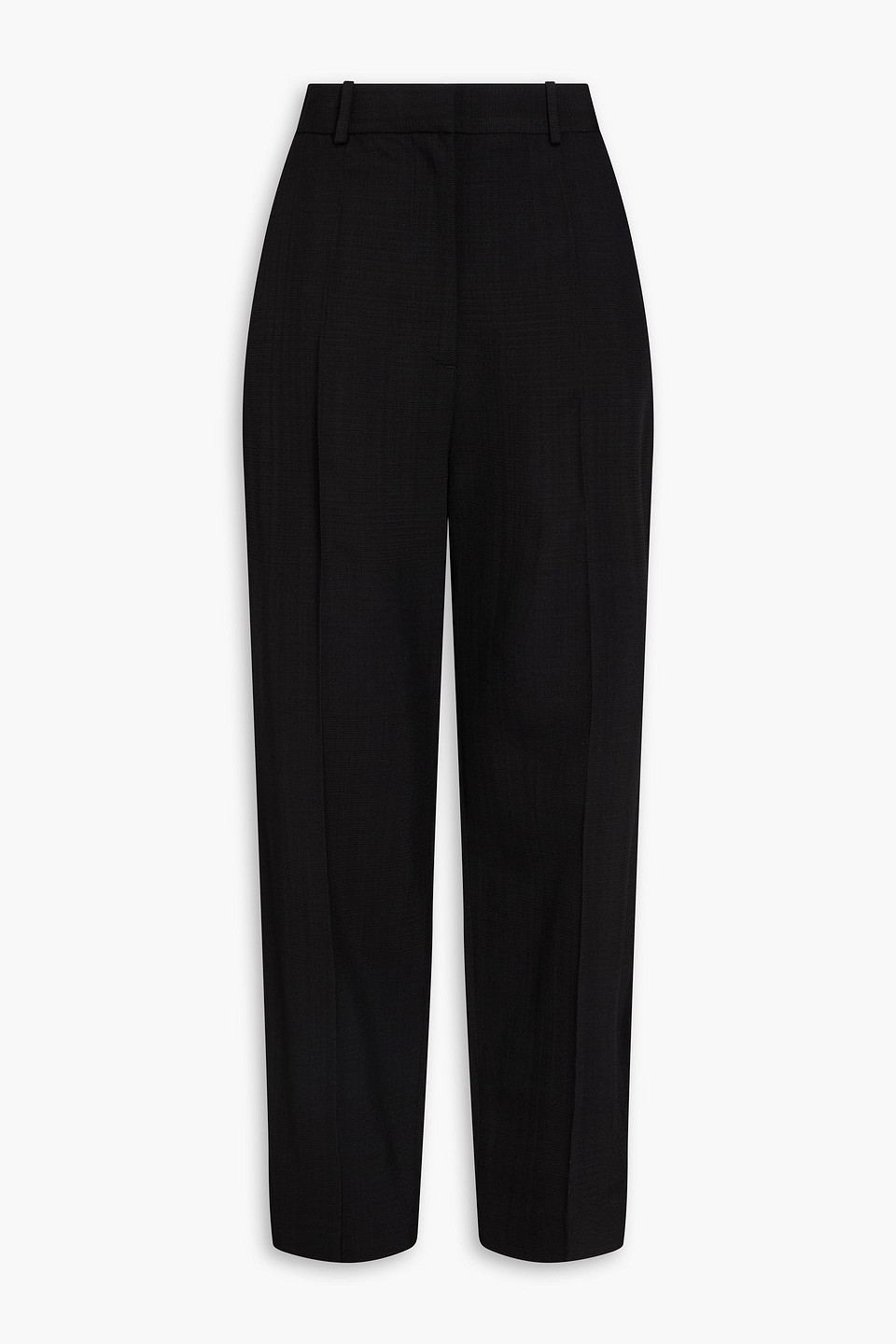 Totême Wool-twill Tapered Pants In Black