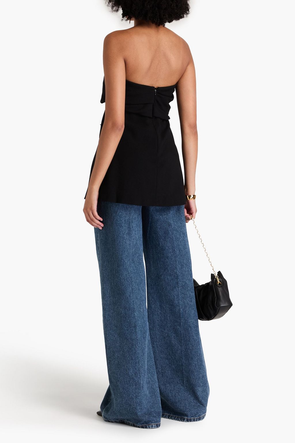TOTEME Strapless crepe top