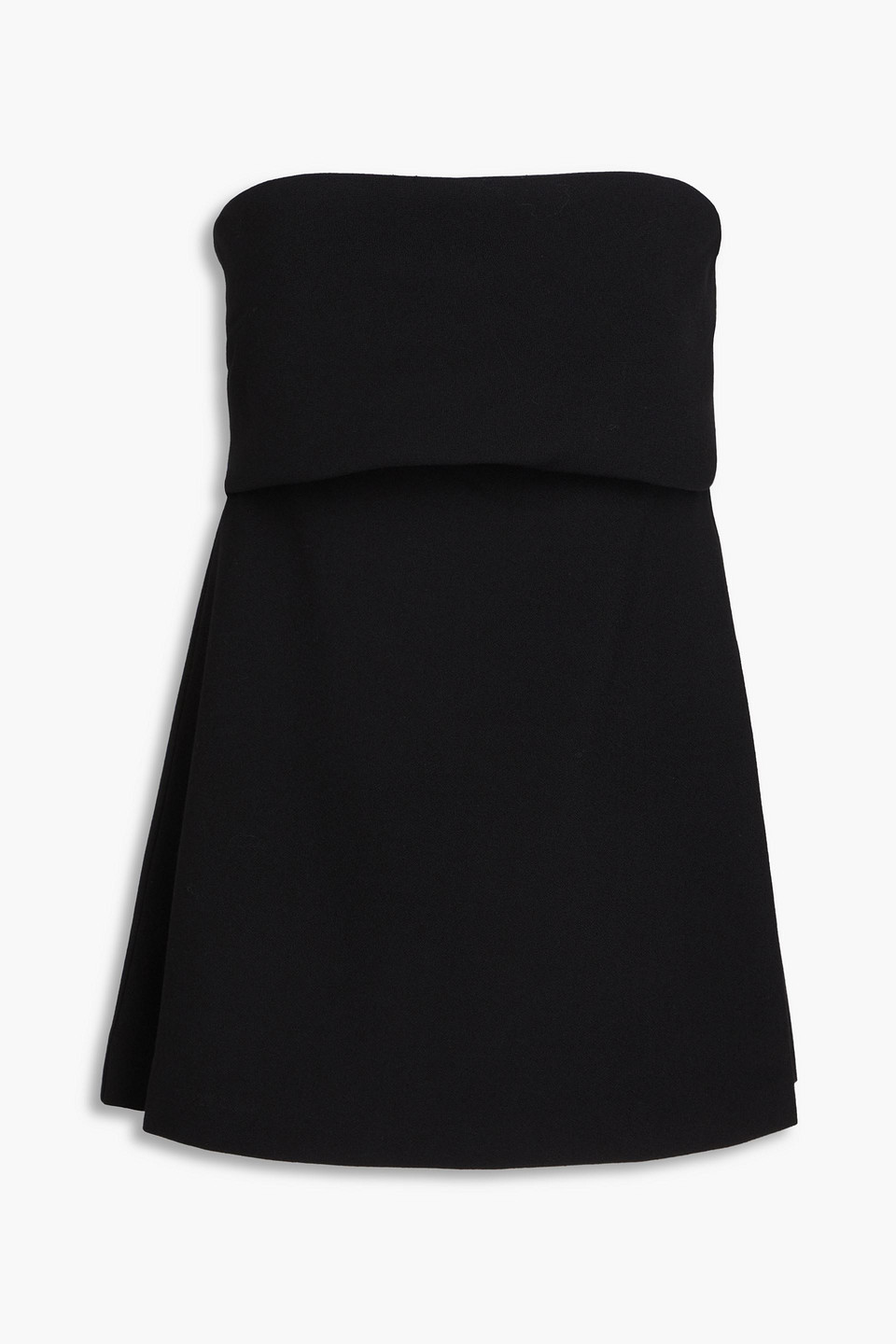 Totême Bare Shoulder Design To Wipe The Chest In Black