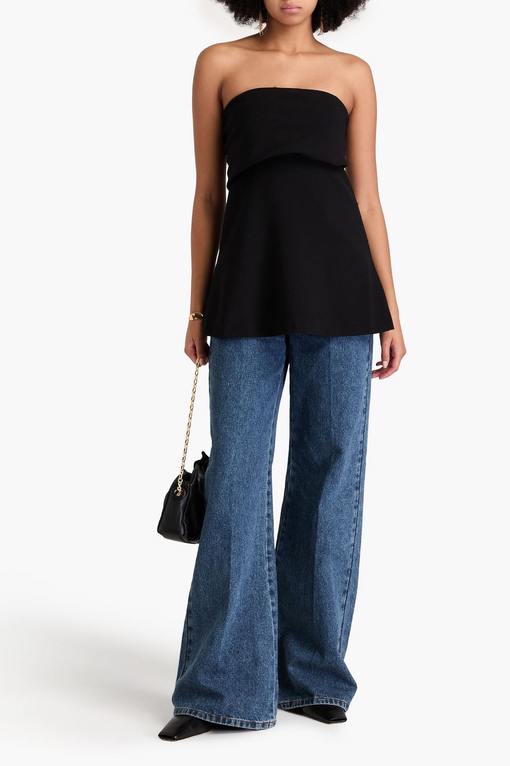 TOTEME Strapless crepe top