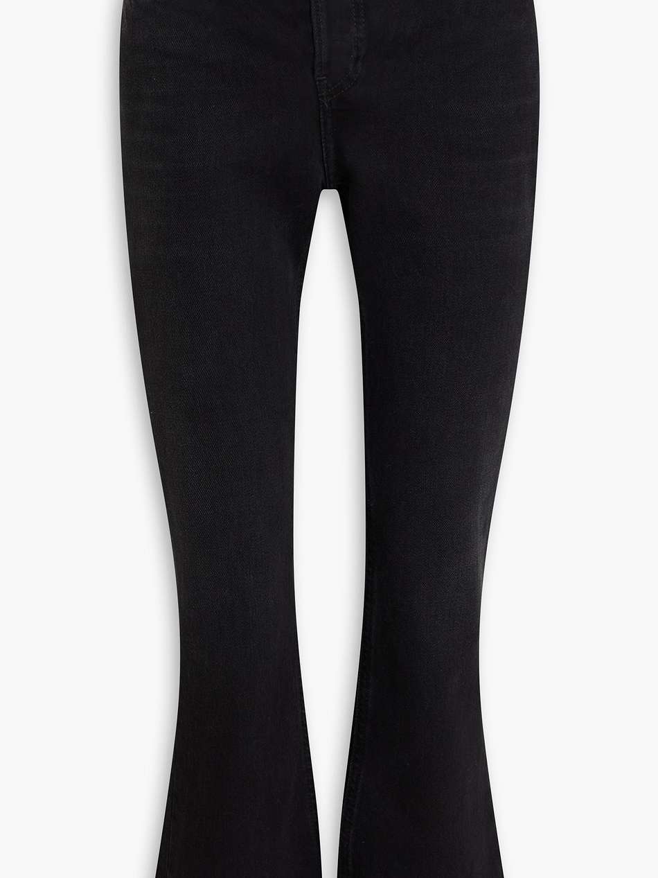 high-rise kick-flare jeans