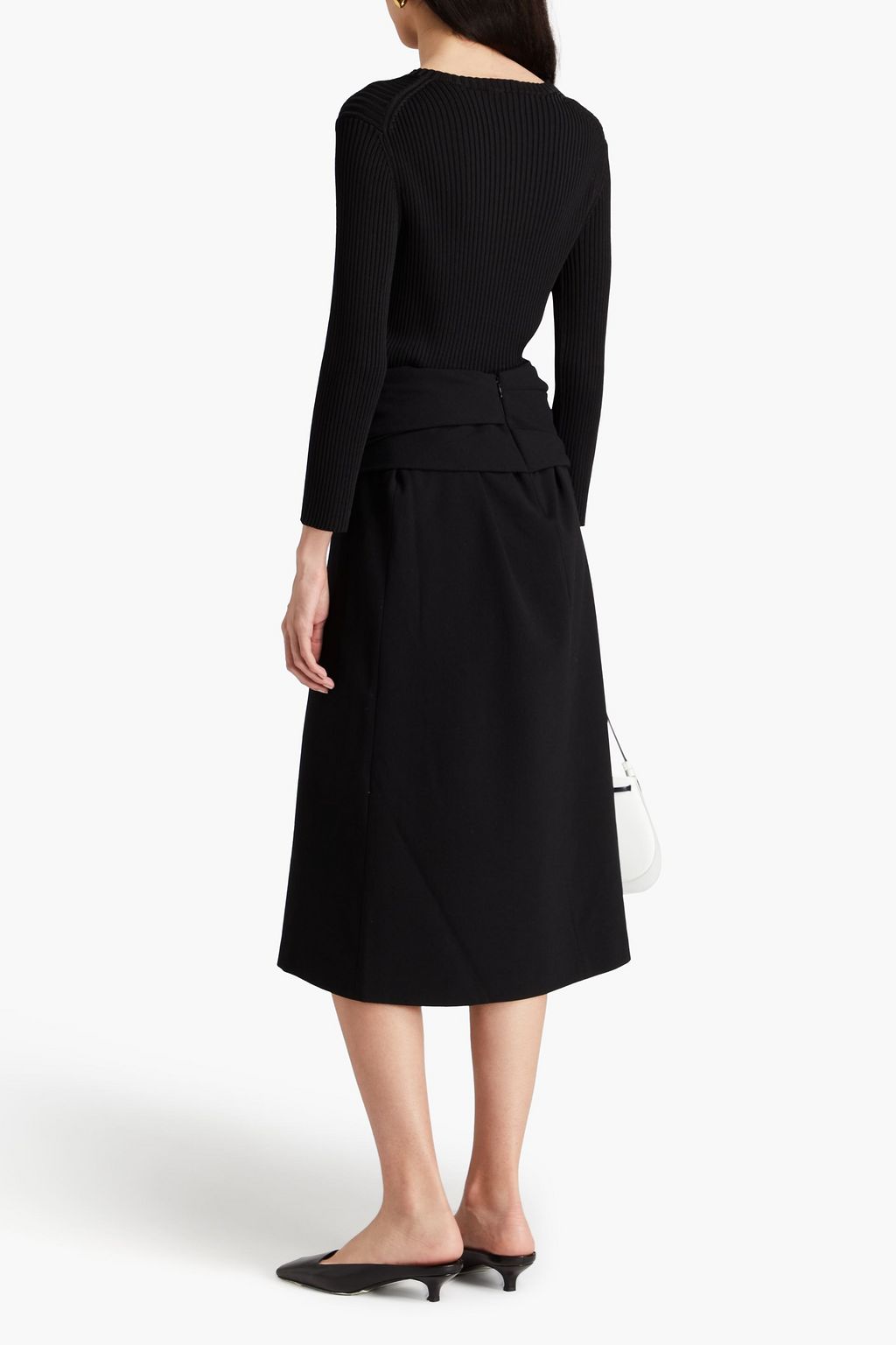 TOTEME Stretch-crepe midi skirt
