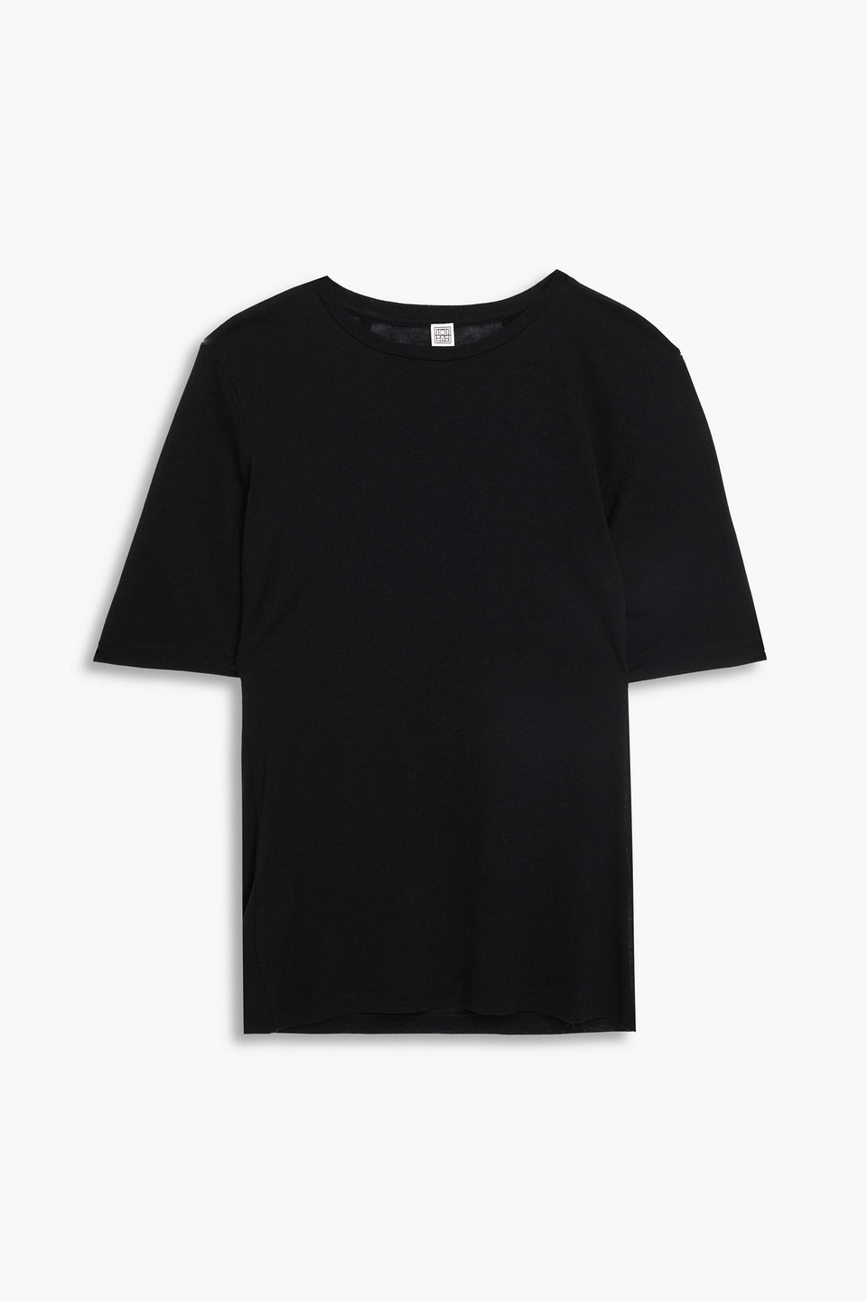 Totême Modal And Cashmere-blend T-shirt In Black