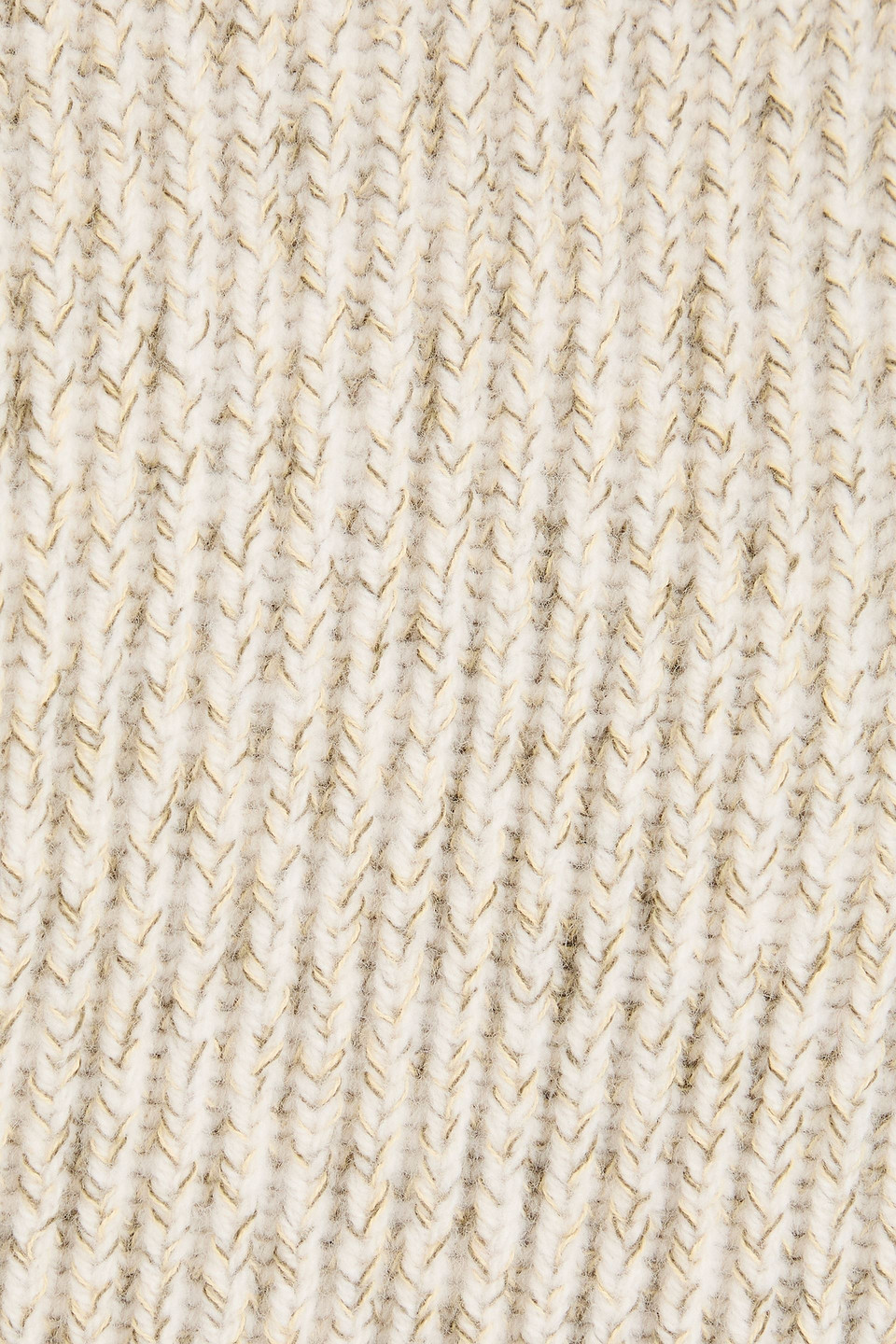 TOTÊME OVERSIZED RIBBED WOOL AND COTTON-BLEND SWEATER