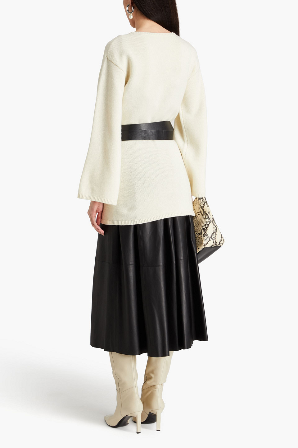 TOTÊME WOOL AND CASHMERE-BLEND SWEATER