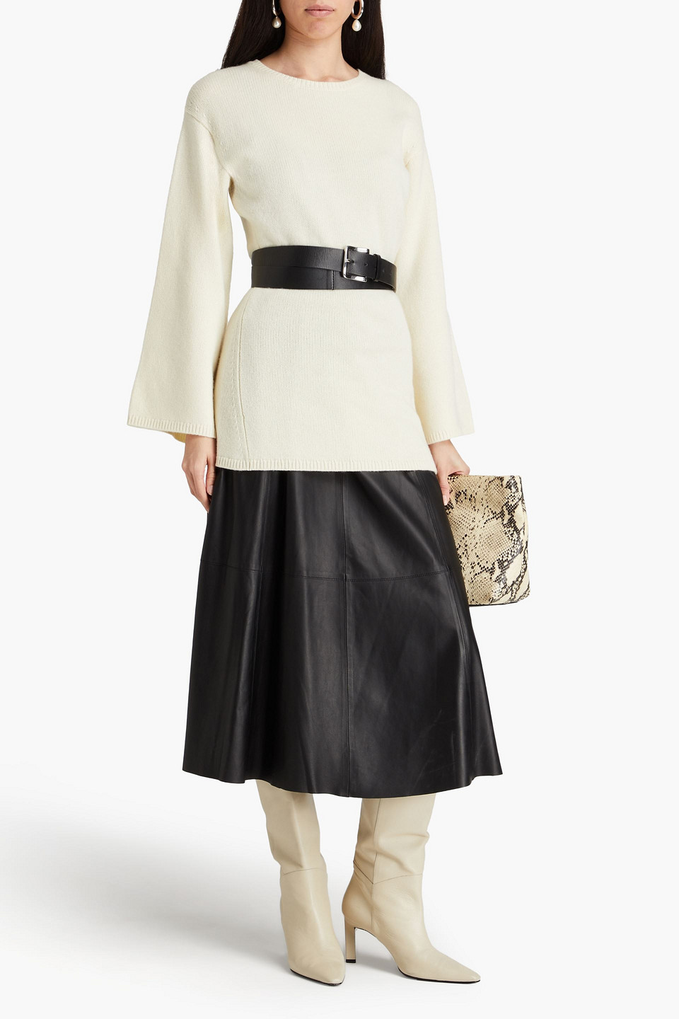 TOTÊME WOOL AND CASHMERE-BLEND SWEATER