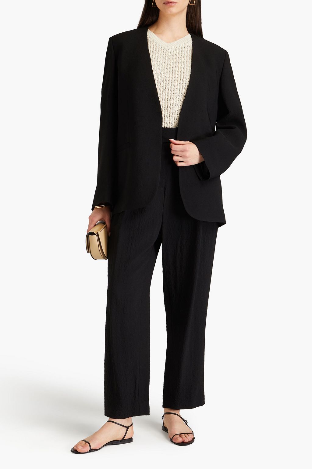 TOTEME Hammered crepe blazer