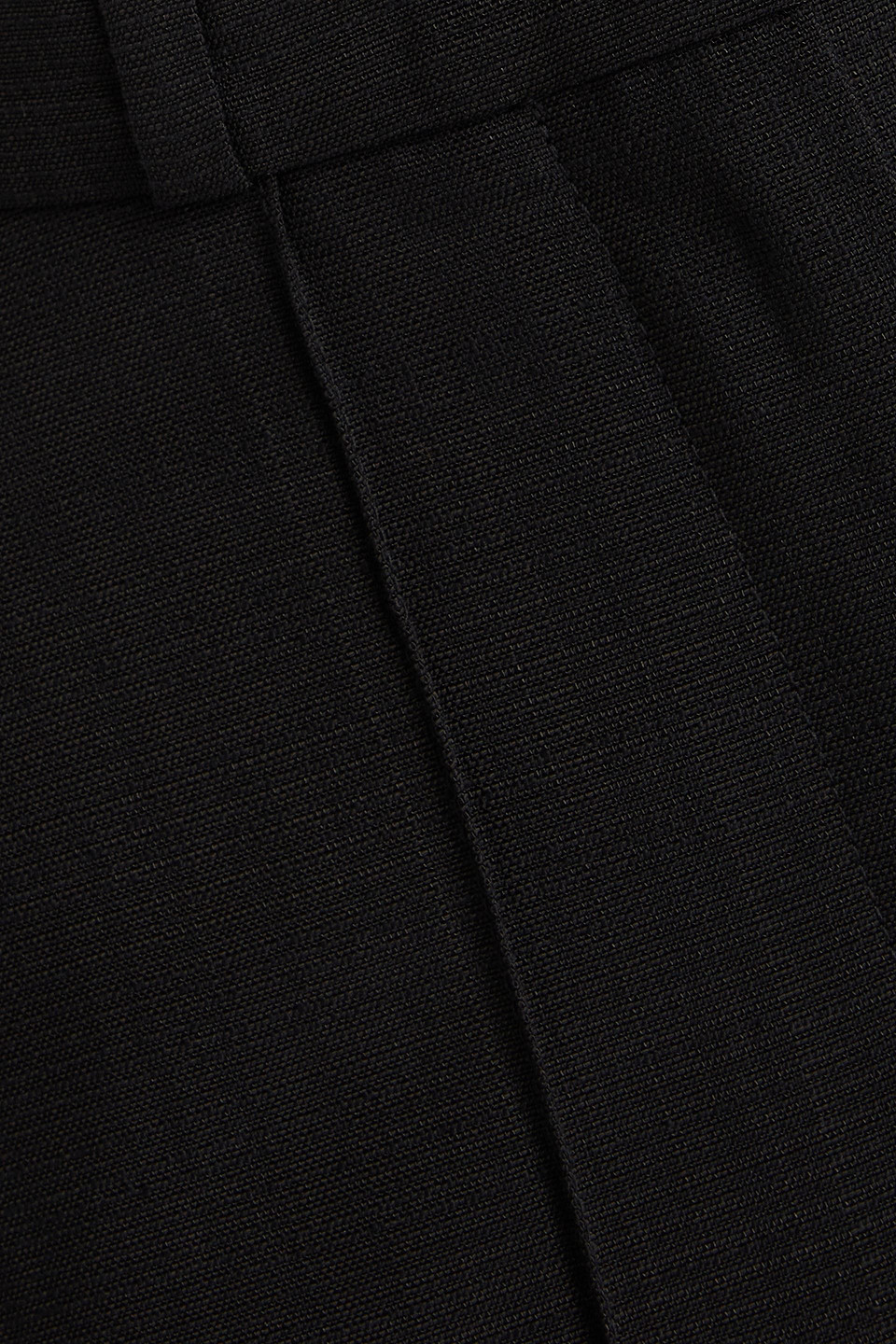 Totême Woven Wide-leg Pants In Black