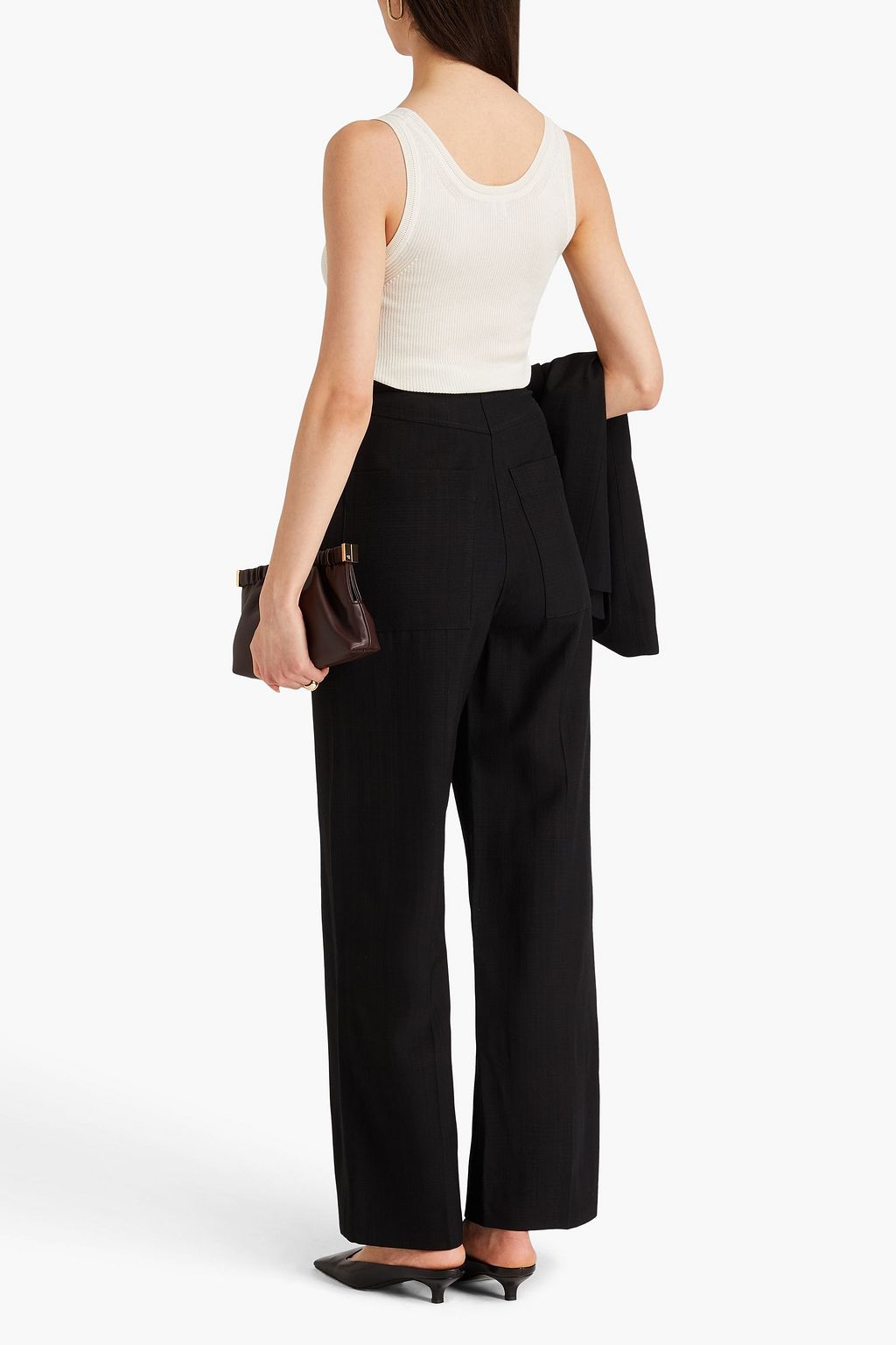 TOTEME Woven wide-leg pants