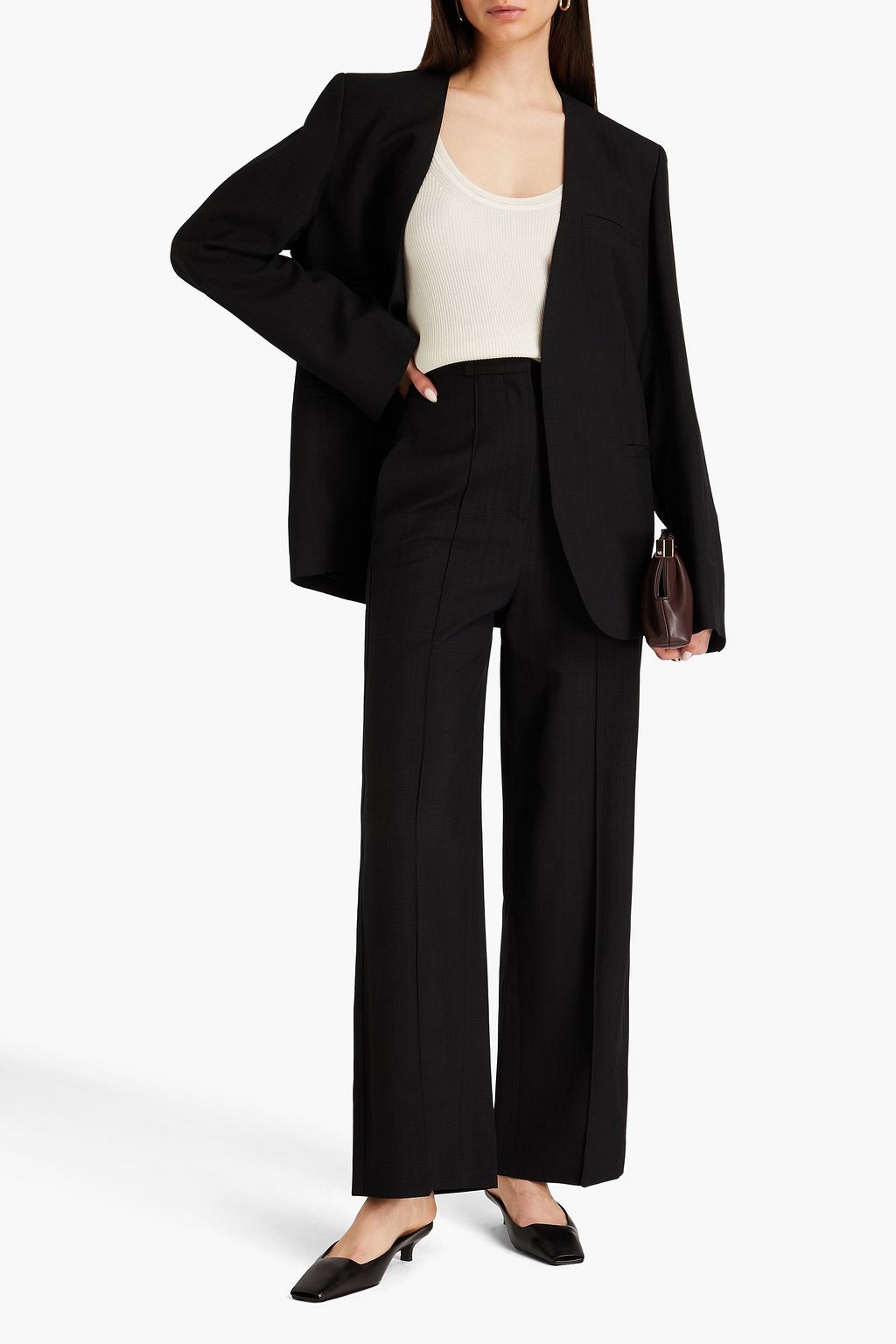 TOTEME Woven wide-leg pants