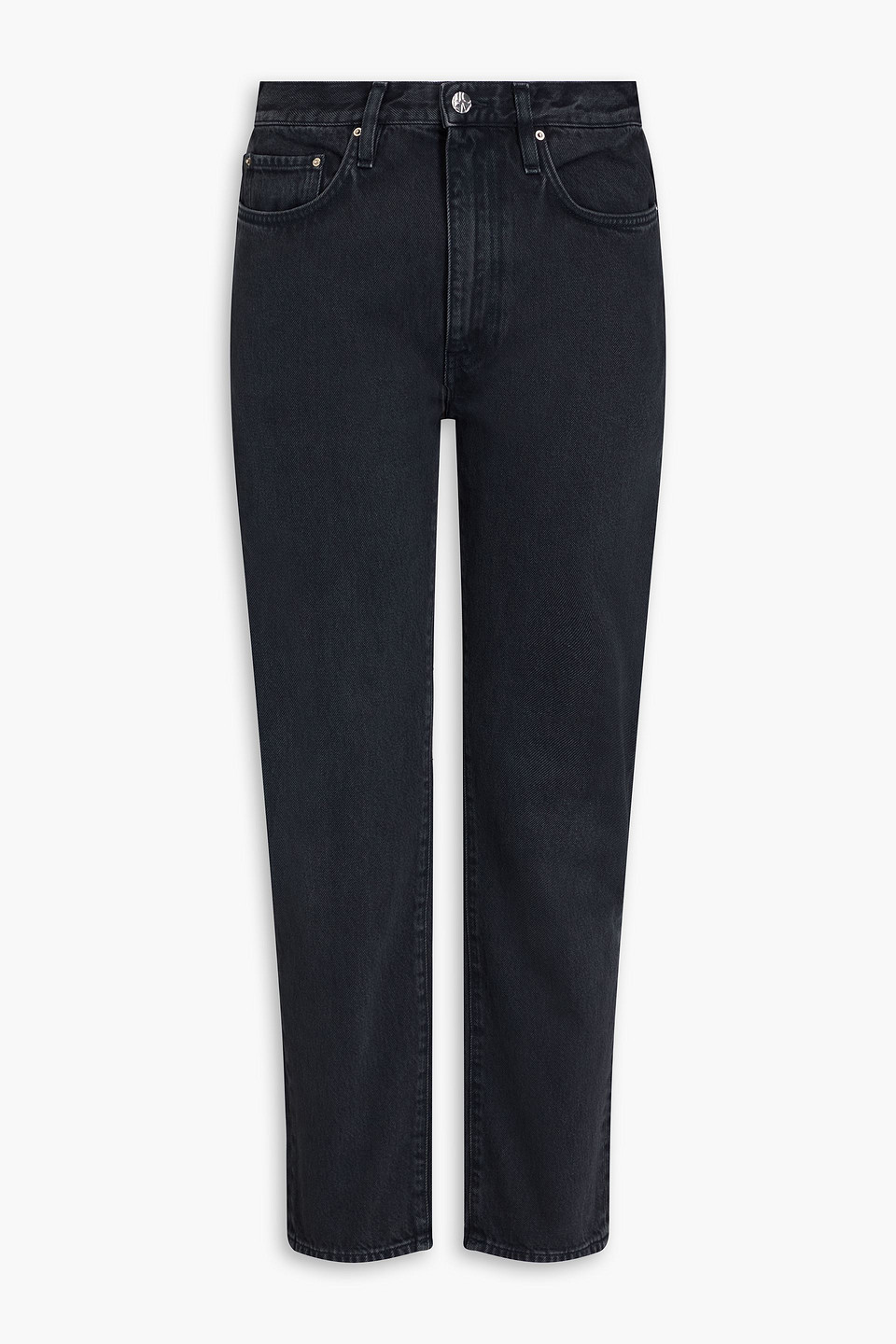 Totême High-rise Straight-leg Jeans In Black