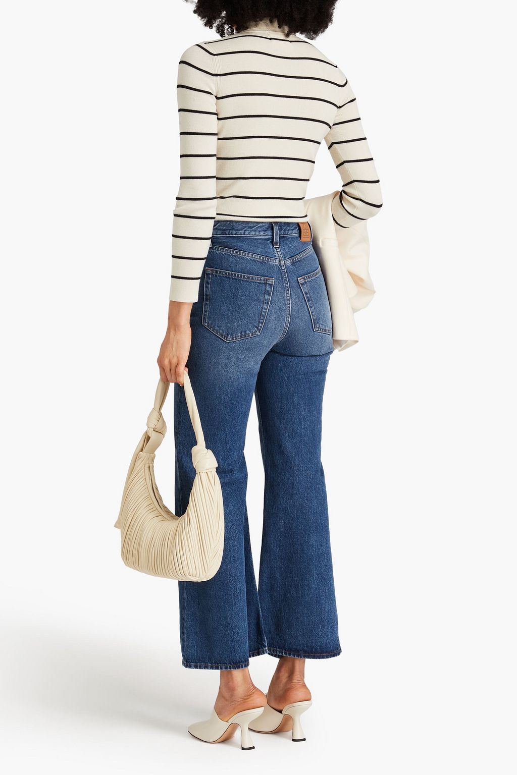 TOTEME High-rise wide-leg jeans