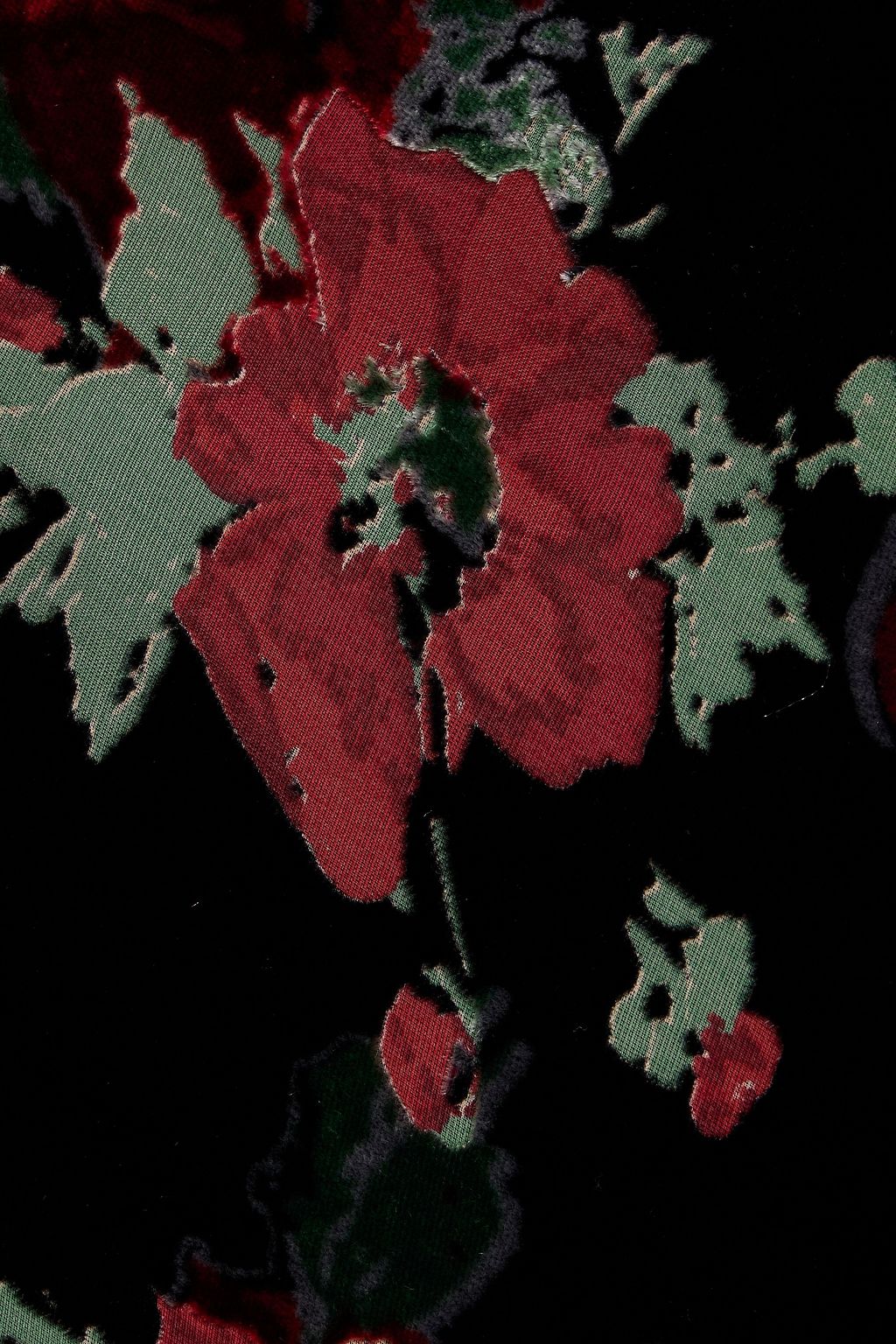 RIXO Benedict floral-print devoré-velvet midi dress
