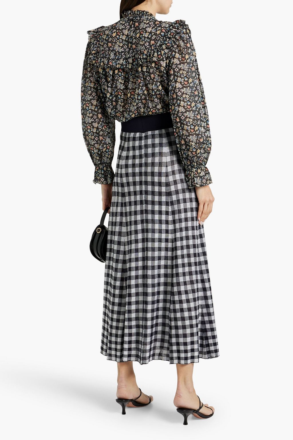 RIXO Lucinda floral-print cotton-voile blouse