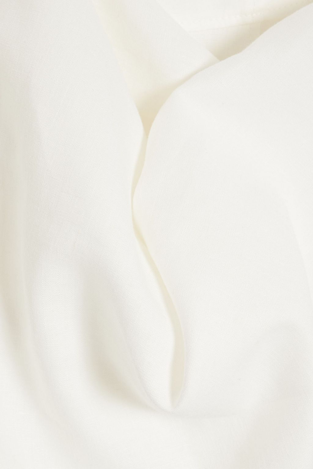 ANOTHER TOMORROW Linen midi dress