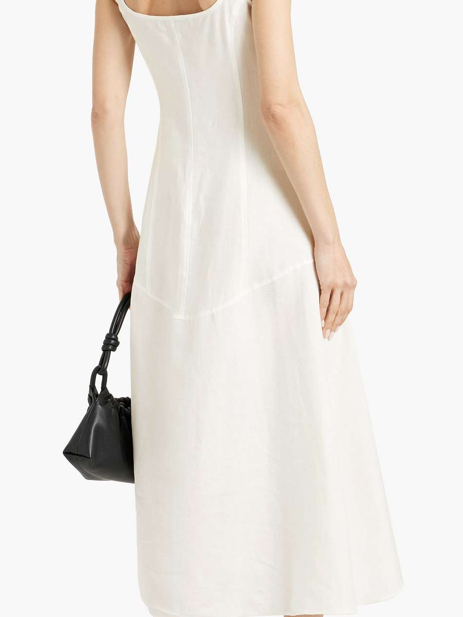 linen midi dress