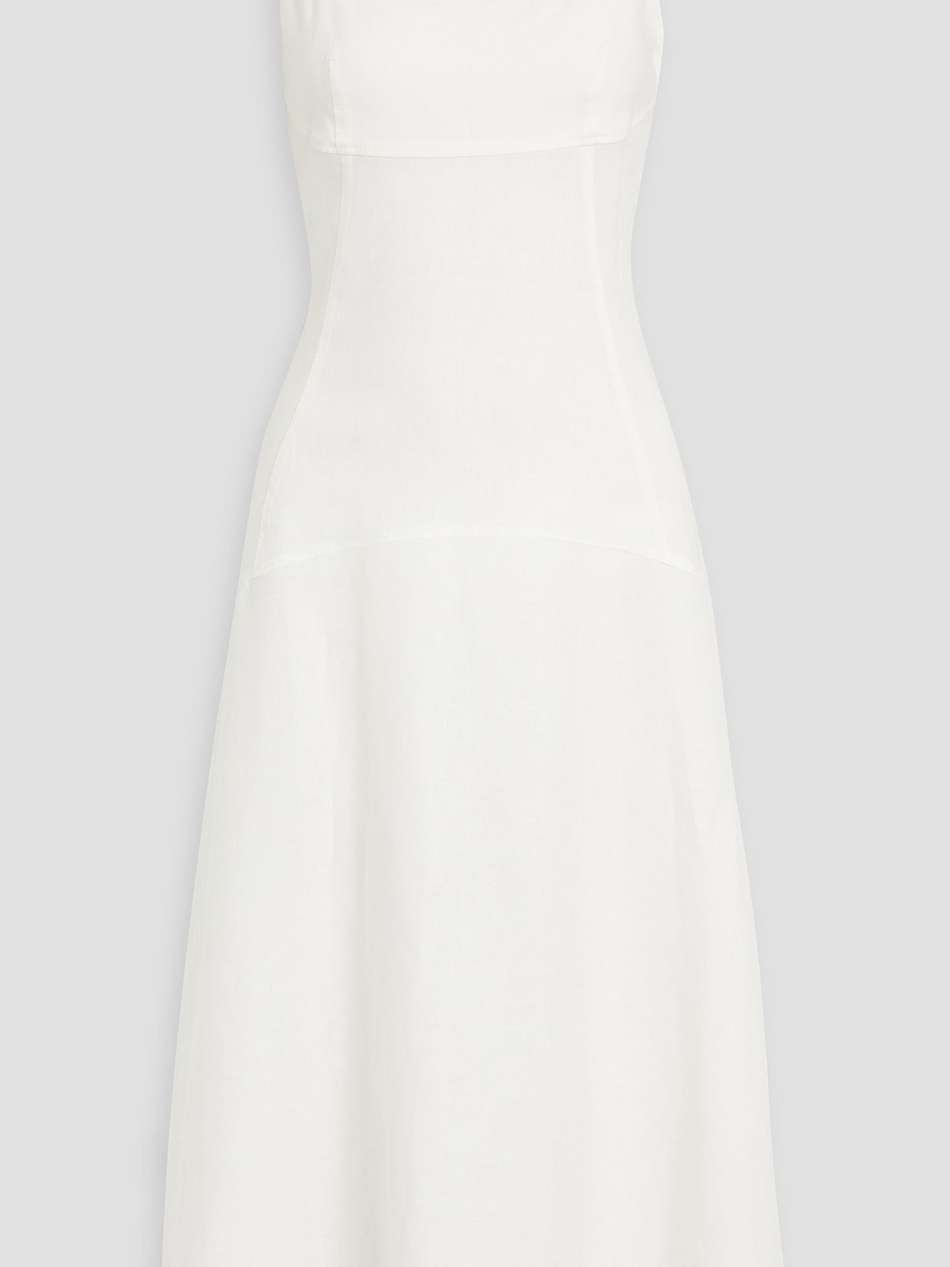 linen midi dress