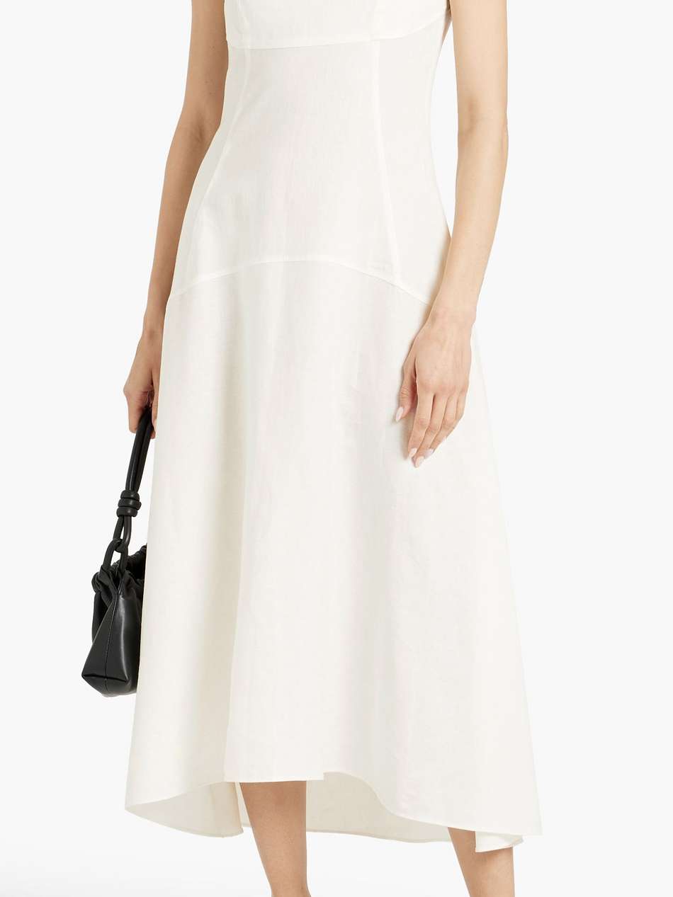 linen midi dress