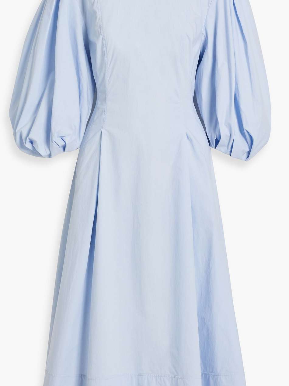 cotton-poplin midi dress