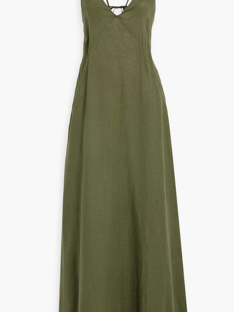 linen maxi dress
