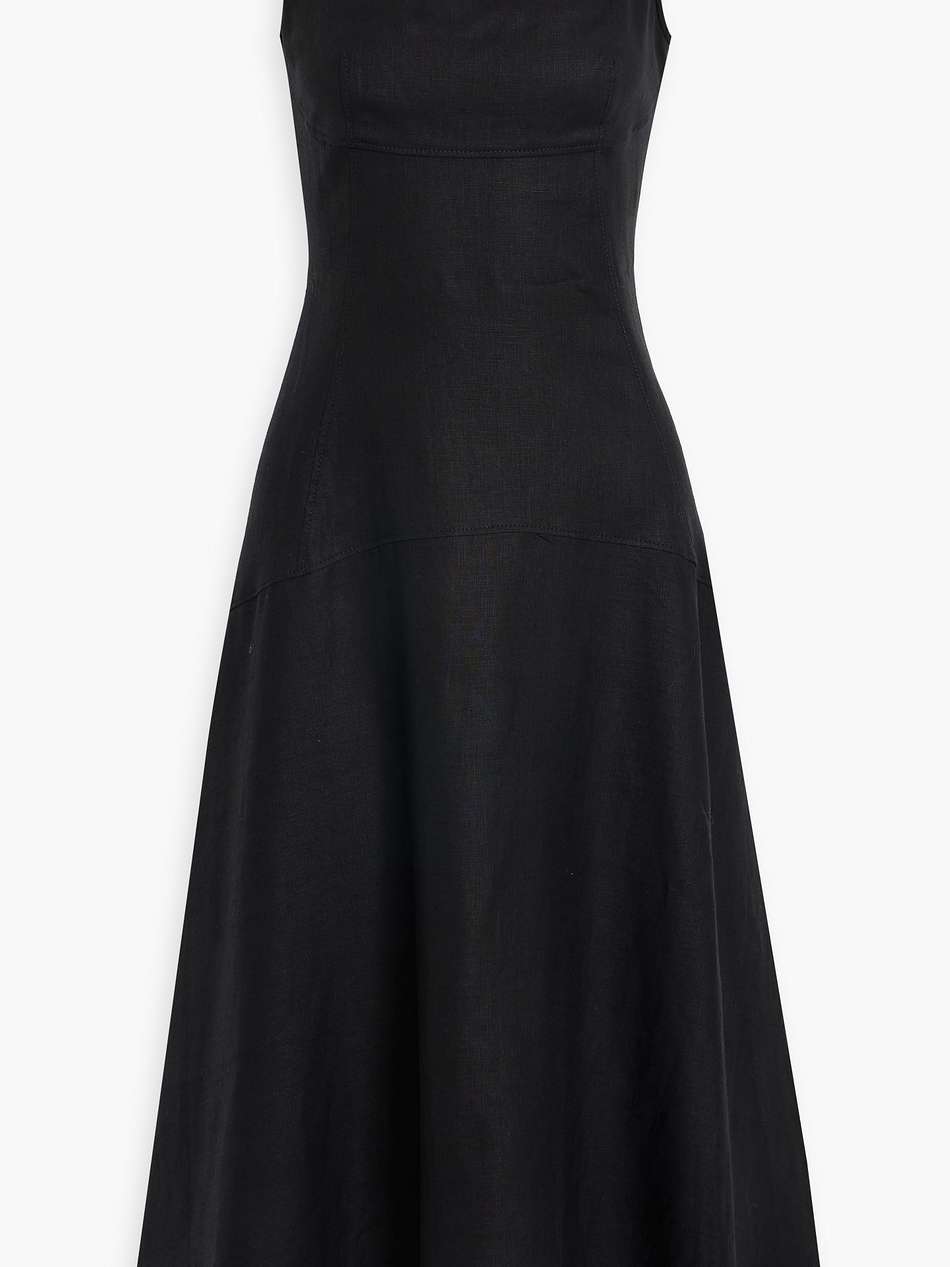 linen midi dress