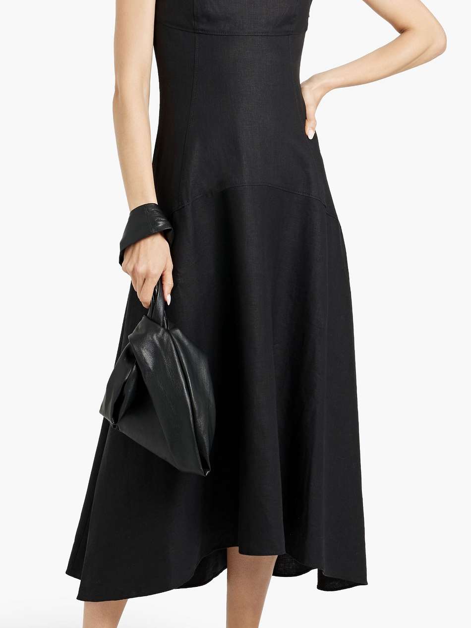 linen midi dress
