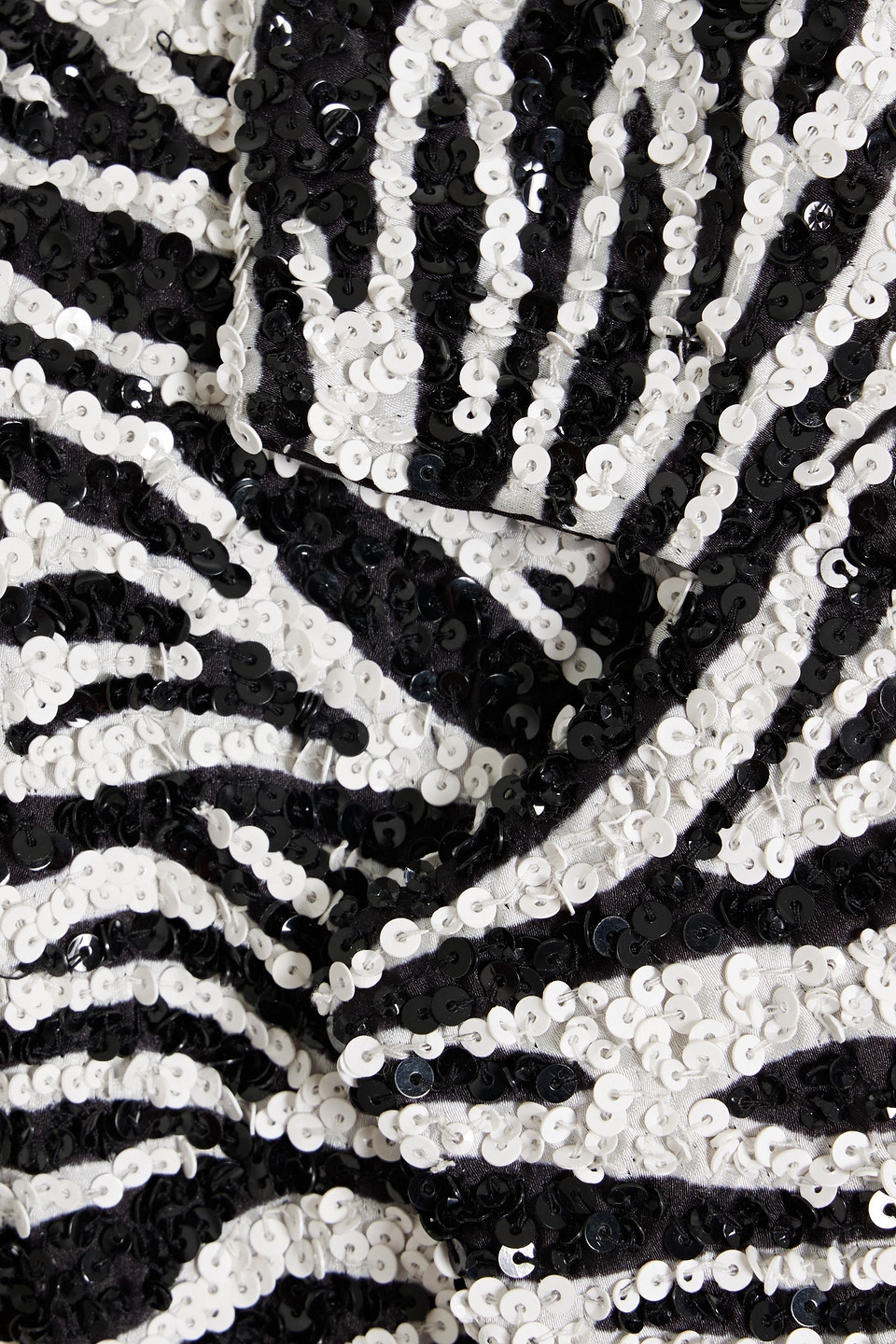 Alice And Olivia Shan Zebra-print Sequined Satin Blazer In Animal Print