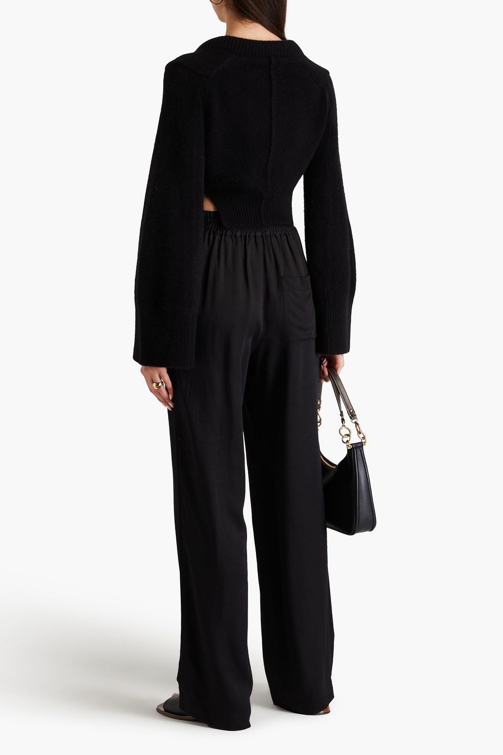 LOULOU STUDIO Cropped wool-blend cardigan