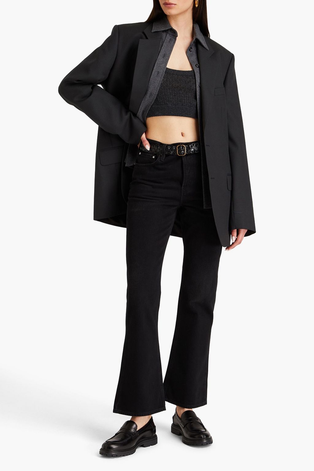 TOTEME High-rise kick-flare jeans