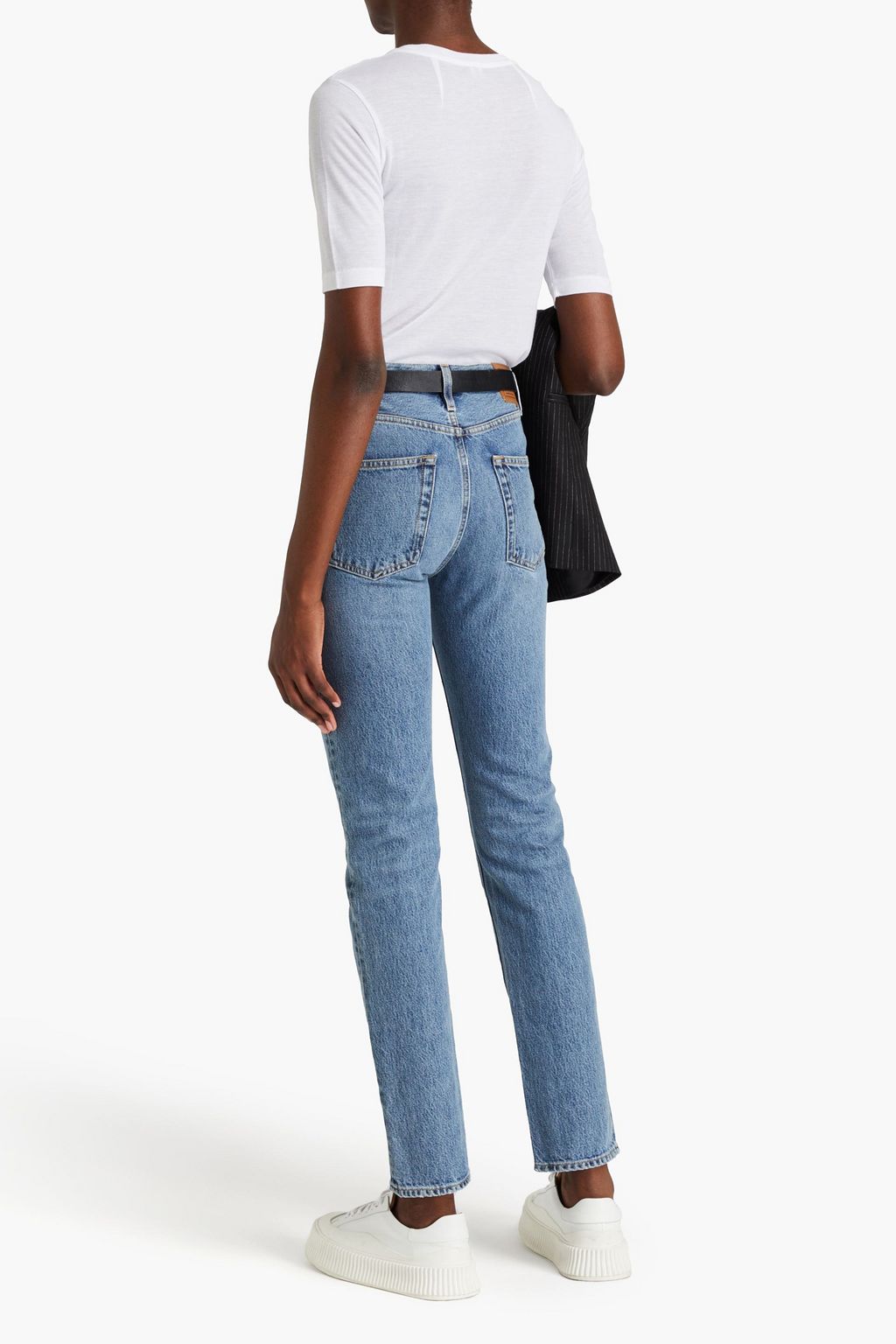 TOTEME High-rise straight-leg jeans