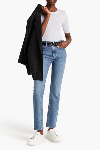 TOTEME High-rise straight-leg jeans