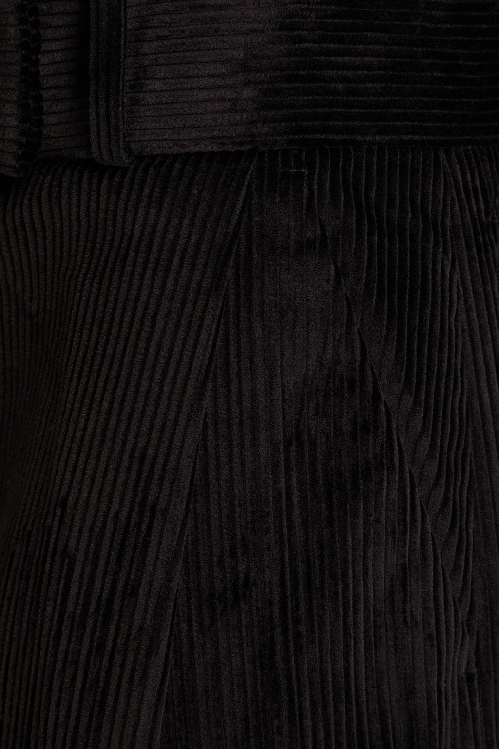 TOTEME 코튼 혼방 코듀로이 플리츠 테이퍼드 팬츠