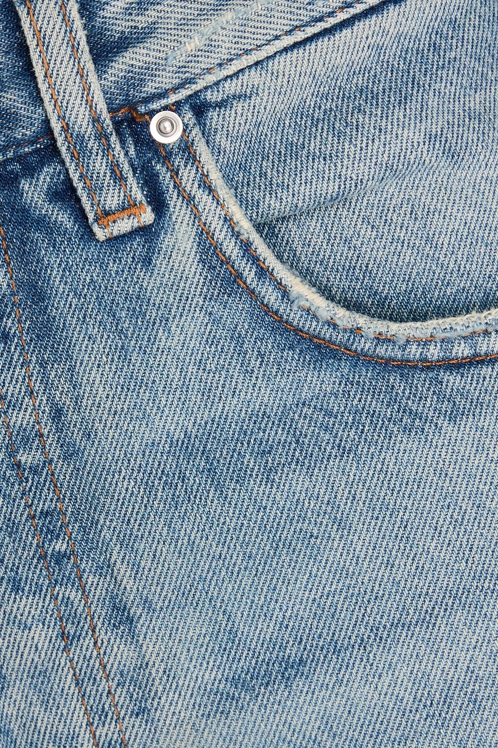 TOTEME Hoch sitzende Boyfriend-Jeans in Distressed-Optik