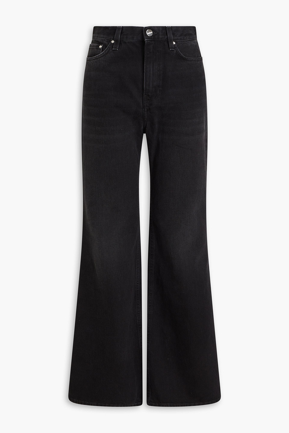 Totême High-waisted Flared Jeans In Black