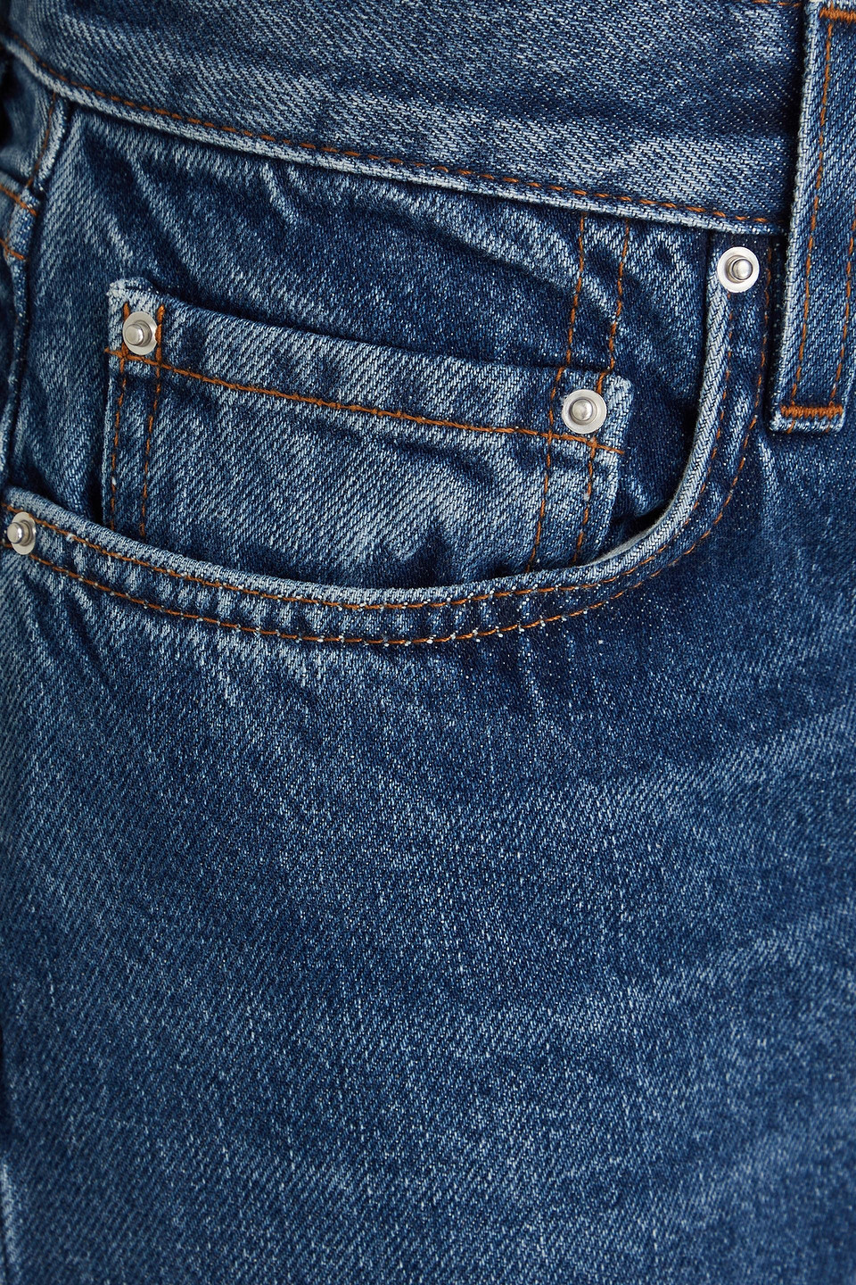 Shop Totême High-rise Kick-flare Jeans In Mid Denim