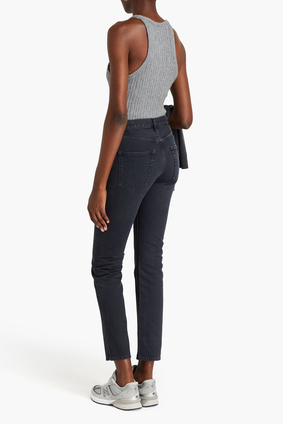 Totême Mid-rise Straight-leg Organic Jeans In Black