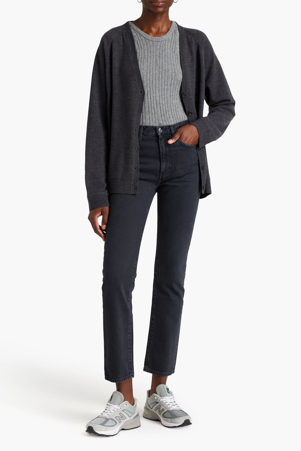 Totême Mid-rise Straight-leg Organic Jeans In Black
