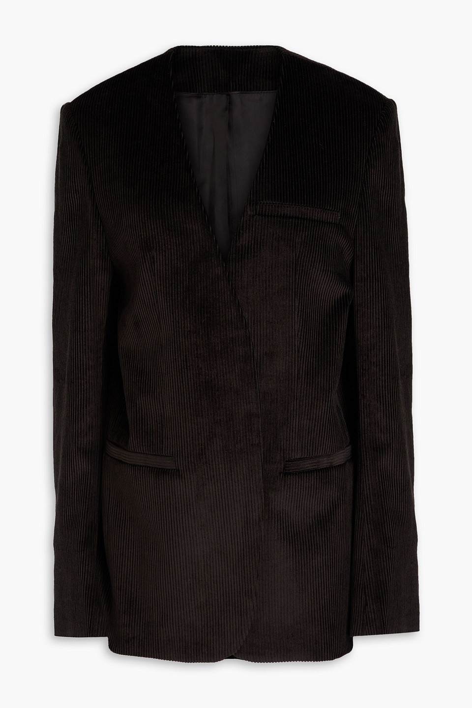 Totême Cotton-blend Corduroy Blazer In Black