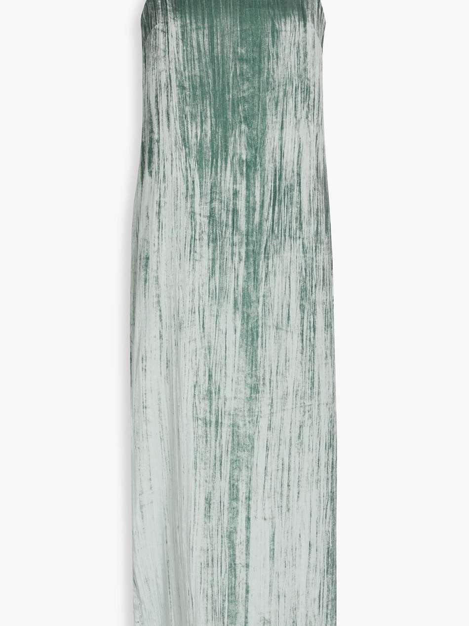 etinas crushed-velvet maxi dress