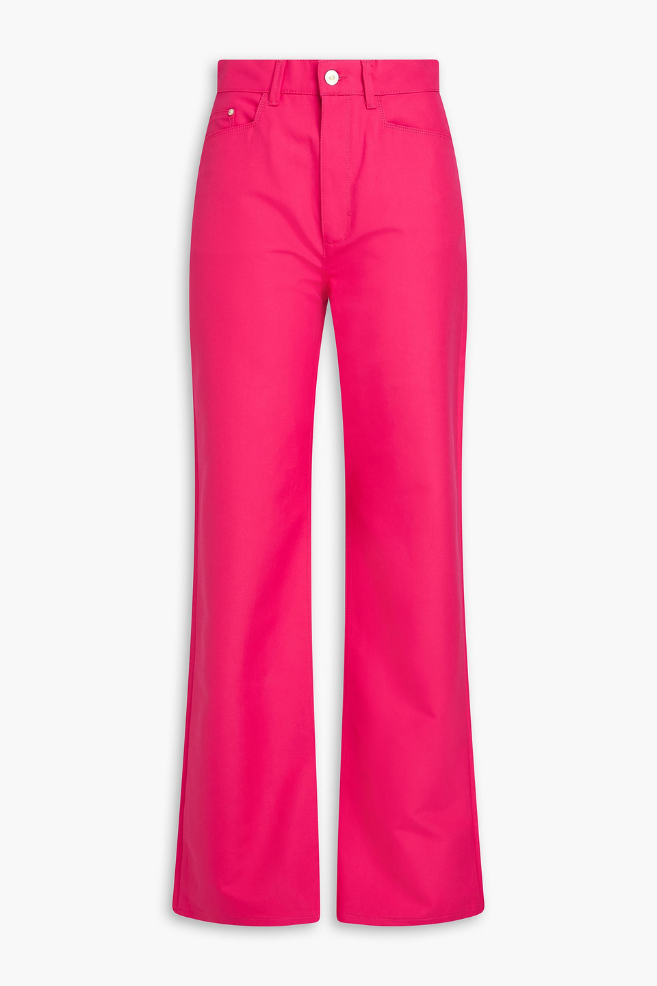 Shop Wandler Rose High-rise Straight-leg Jeans In Fuchsia