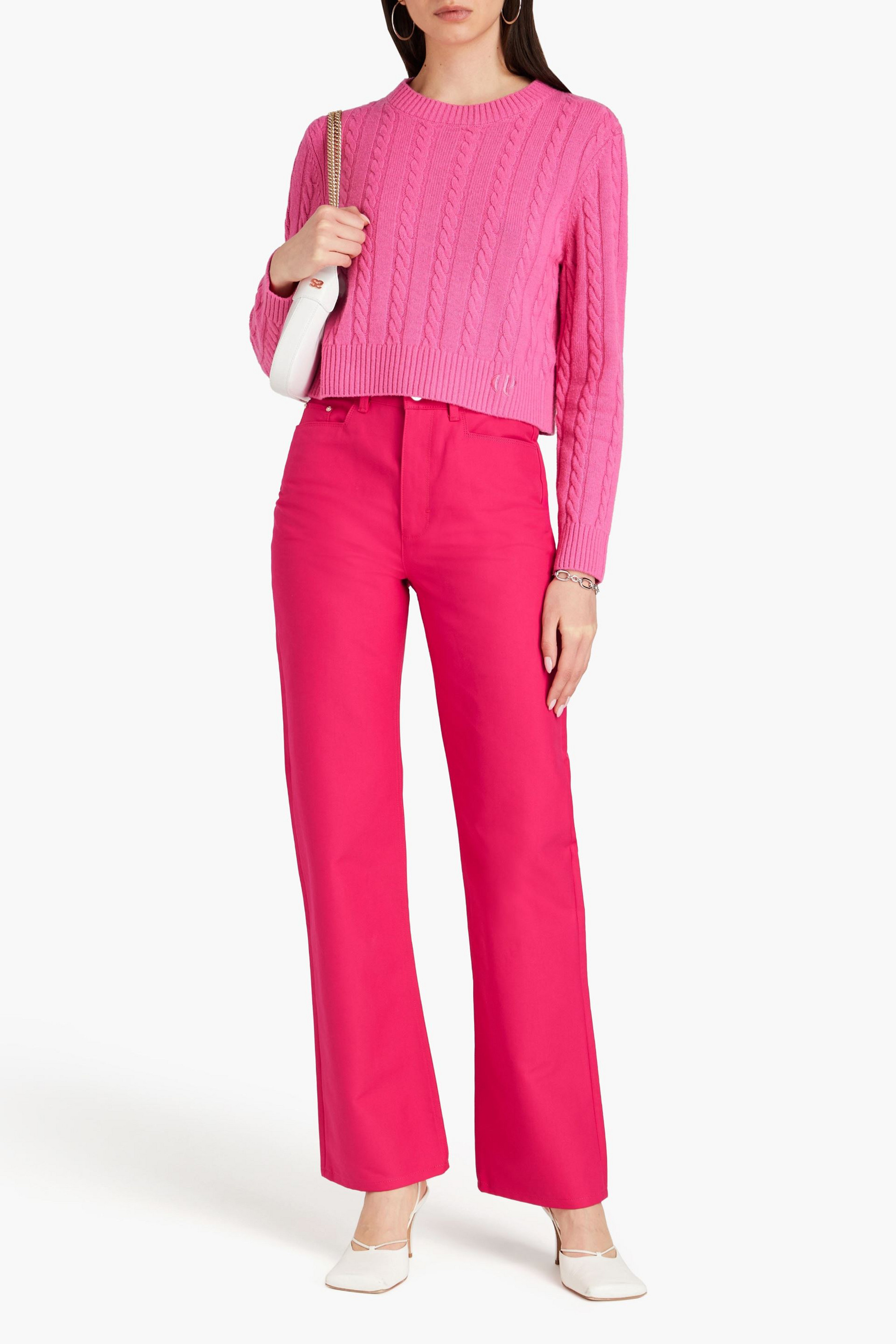 WANDLER Rose high-rise straight-leg jeans
