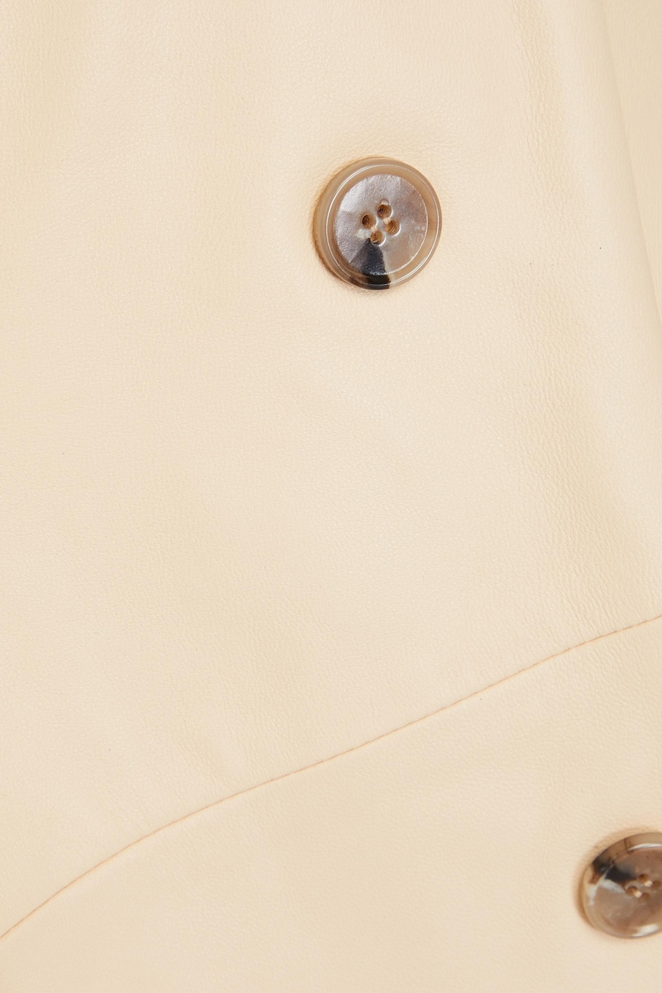 LOULOU STUDIO DAVAO DOUBLE-BREASTED LEATHER BLAZER