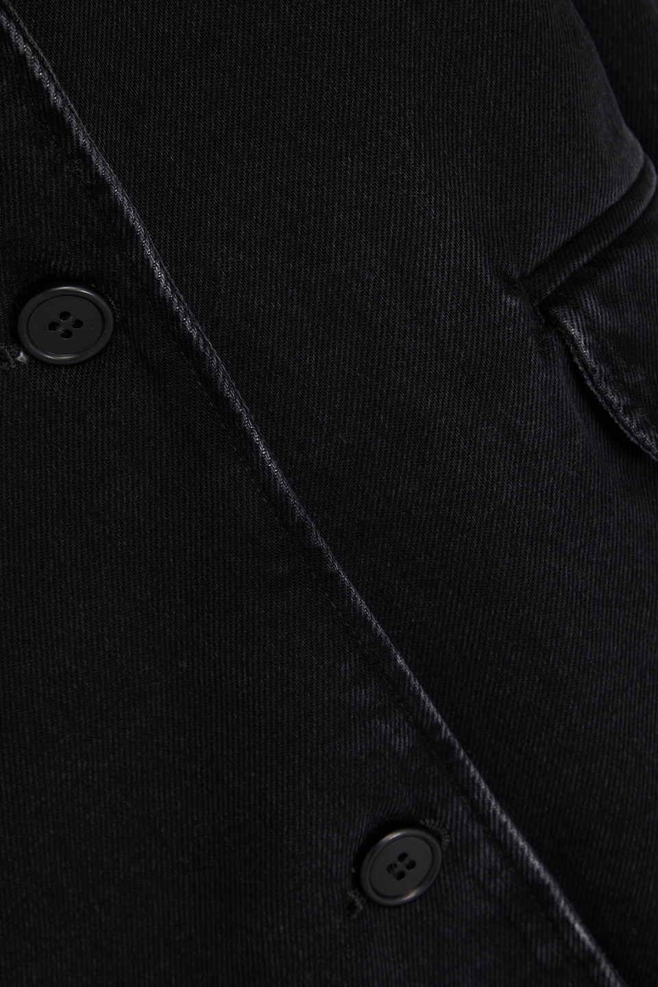 Loulou Studio Denim Blazer In Black