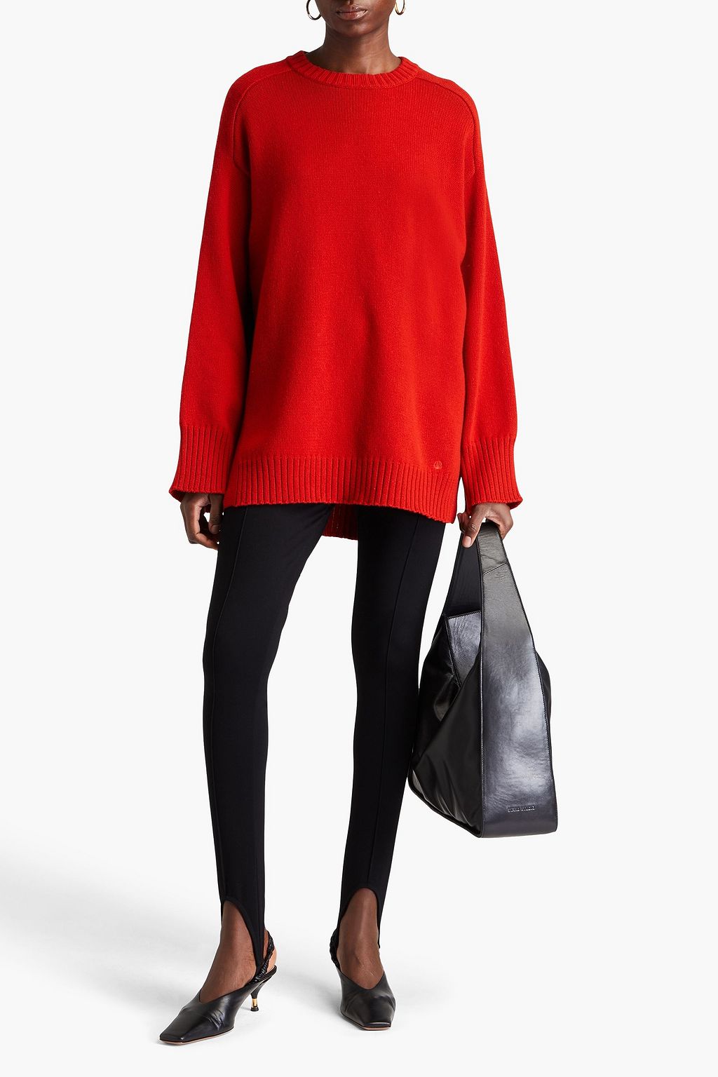 LOULOU STUDIO Embroidered wool and cashmere-blend sweater