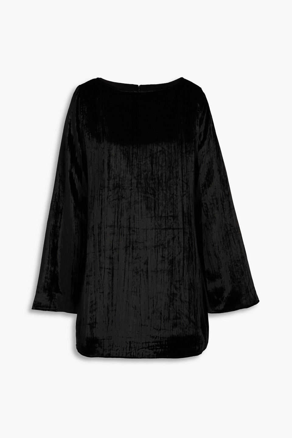 Loulou Studio Alava Velvet Mini Dress In Black
