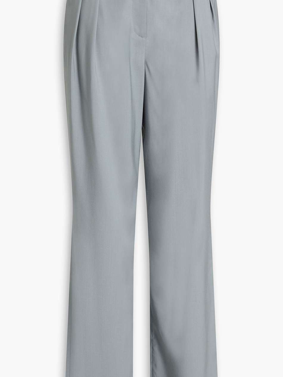 sbiru wool-twill wide-leg pants