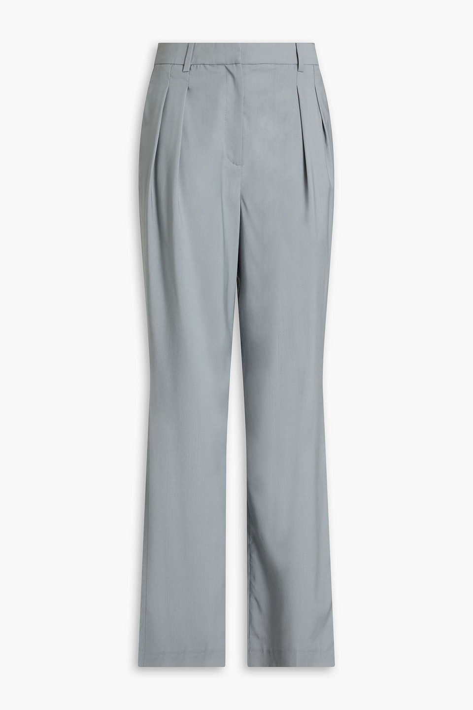 Loulou Studio Sbiru Wool Straight-leg Pants In Gray