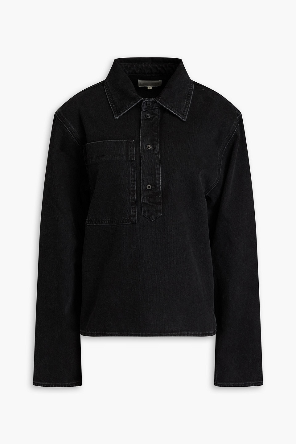 Loulou Studio Denim Shirt In Black