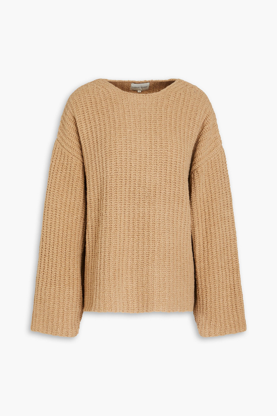 Loulou Studio Lola Long-sleeved Knitted Jumper In Braun