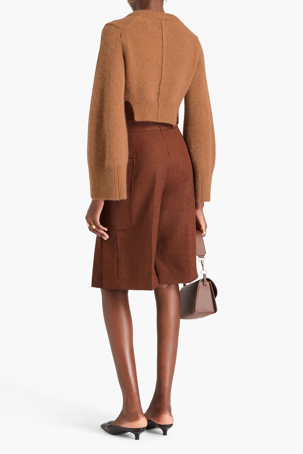LOULOU STUDIO Cropped wool-blend cardigan